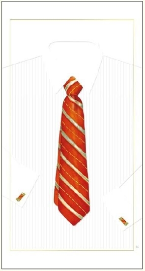 Picture of DaVinci Karnet 12x23 + koperta Krawat czerwony