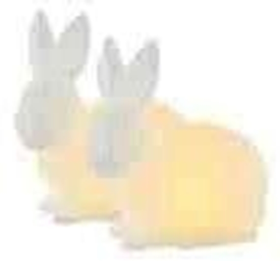 Picture of Dekoracja witeczna Konstsmide Sirius Home Elin Rabbit Light decoration figure, White, Wax, 2 lamp(s), LED, Battery