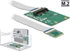 Picture of Delock Converter M.2 Key A+E male > 1 x Mini PCIe Slot half size / full size with flexible cable