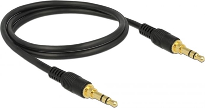 Picture of Delock Stereo Jack Cable 3.5 mm 3 pin male > male 1 m black