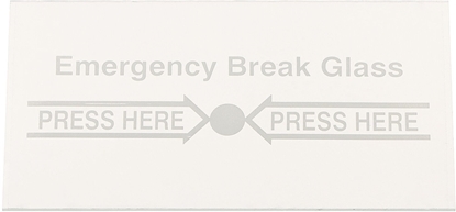 Picture of DELTA-OPTI Wymienna szybka PW-C1/GLASS do przycisków awaryjnego otwierania drzwi