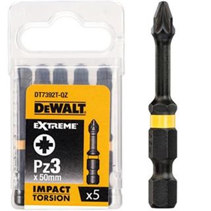 Изображение Dewalt Kocówki wkrtarskie 50mm Torsion Pz3 5szt. DT7392T
