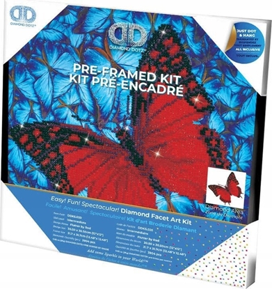 Attēls no DIAMOND DOTZ Haft diamentowy Diamond Dotz Czerwony motyl 33x33cm DDK5020