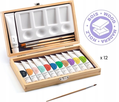 Picture of Djeco 12 gwaszy - Skrzynka artysty