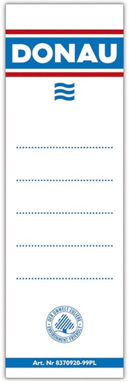 Picture of Donau Etykiety samoprzylepne do segregatora 54x153mm (8375920-09PL)