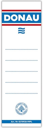 Picture of Donau Etykiety wsuwane do segregatora 48x153mm (8370920-09PL)