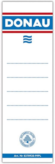 Picture of Donau Etykiety wsuwane do segregatora 48x153mm (8370920-09PL)