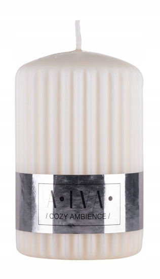 Picture of Donau Home wieca ryflowana wieca supkowa Alva, 60x90mm, kremowy