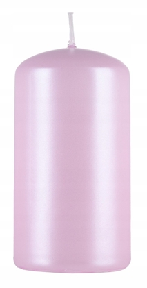 Attēls no Donau Home wieca Standardowa lakierowana róowa pera, 60x115mm