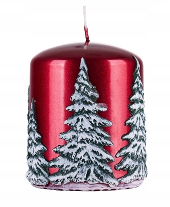 Attēls no Donau Home wieca supek Frozen Dreams, 70x90mm, czerwony