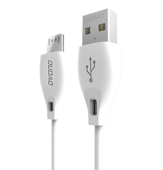 Picture of Dudao L4M USB-A - MicroUSB 2.4 A Cable 1m - White