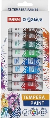 Изображение Easy Farba tempera 12 kolorów EASY