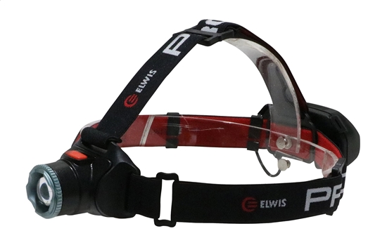 Picture of ELWIS LIGHTING Elwis PRO Craft H650R genopladelig pandelampe, 650 lumens, rødt "safety" lys bag, zoom