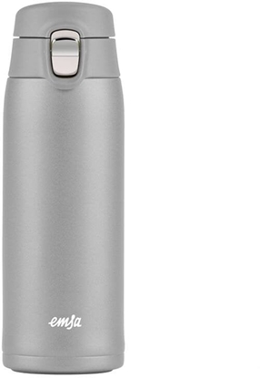 Picture of Emsa TRAVEL MUG light thermal mug 0.4 liters (silver, flip lid)
