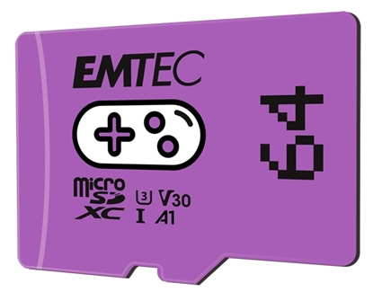 Picture of Emtec MicroSDXC 64GB UHS-I U3 V30 A1 Gaming Purple