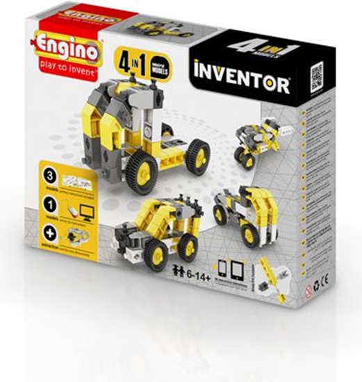Picture of Engino Zestaw klocków 4w1 4 modele pojazdów budowlanych (0434)