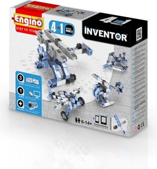 Изображение Engino Zestaw klocków 4w1 4 modele samolotów (0433)