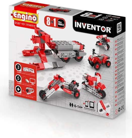 Picture of Engino Zestaw klocków 8w1 8 modeli motocykli (0832)