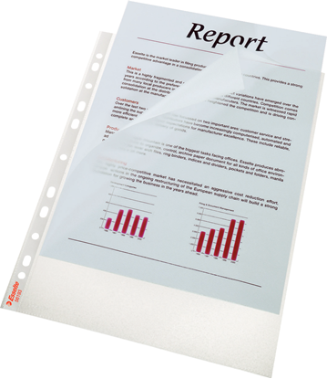 Picture of Esselte Koszulki groszkowe otwierane z góry A4 105mic. 100szt. (56193)