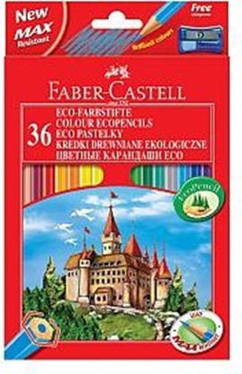 Picture of Faber-Castell Kredki 36 kolorów z temperówk Zamek