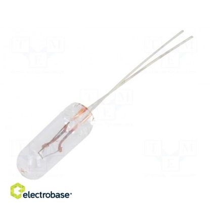 Picture of Filament lamp: miniature; 12VDC; 80mA; Bulb: T1 1/4; ¨: 4.2mm