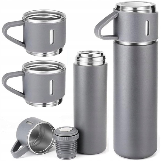 Изображение Floria ZLN0745 Thermos with 2 mugs set 500ml