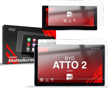 Attēls no Folia matowa GrizzGlass CarDisplay Protection do BYD ATTO 2 (2025) 12,8" [2w1]