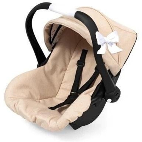 Picture of Fotelik samochodowy dla lalek z daszkiem beowy