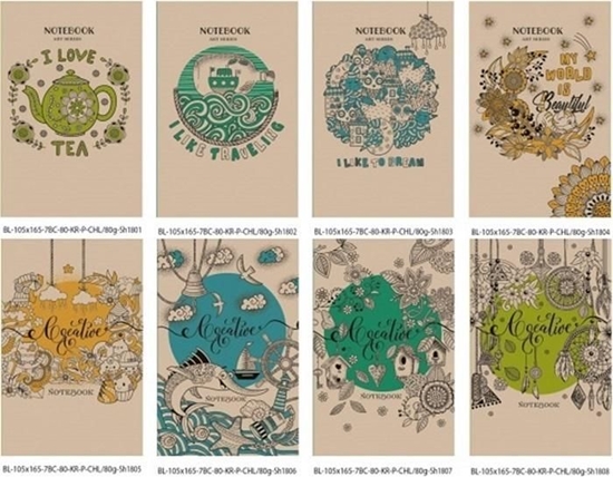 Изображение Fresh Notatnik ozdobny 105x165/80K gadki TW FRESH