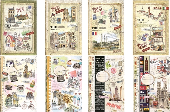 Изображение Fresh Notatnik ozdobny A4 80K kratka (usztywniana okadka)