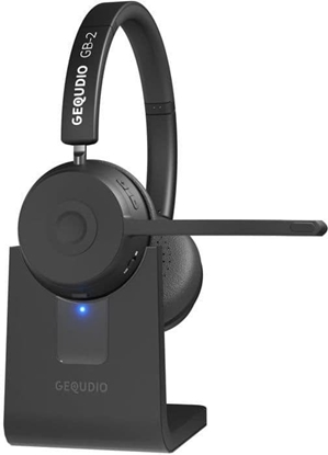 Attēls no GEQUDIO Bluetooth Headset GB-2 mit Ladestation