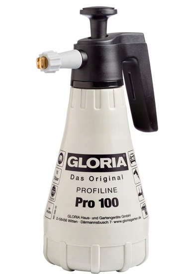 Picture of GLORIA Pro 100, Black, White, 1 L, Plastic, 1 pc(s), 1.3 L, 3 bar
