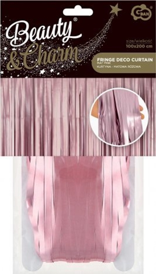 Изображение GoDan Kurtyna matowa róowa 100x200cm