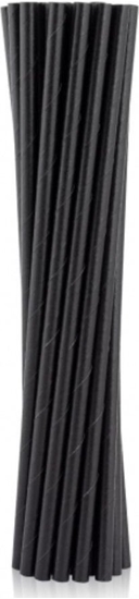 Picture of GoDan Rurki somki papierowe czarne 6x197mm 100szt