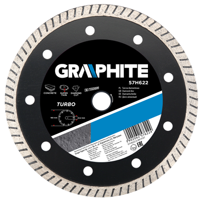 Picture of Graphite Tarcza diamentowa turbo 200x25,4mm 57H872