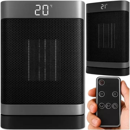 Изображение Grzejnik Powermat Grzejnik elektryczny kolumnowy ceramiczny farelka 1500W PILOT LED