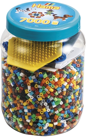 Picture of Hama Koraliki i podstawki w pojemniku (7000)