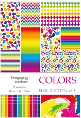 Picture of Happy Color Blok A4/10 z motywami Colors HAPPY COLOR