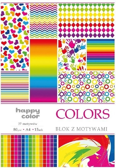 Picture of Happy Color Blok A4/10 z motywami Colors HAPPY COLOR