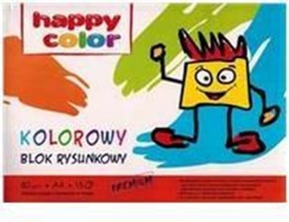 Picture of Happy Color Blok rysunkowy A4 15k kolorowy