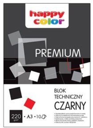 Picture of Happy Color Blok techniczny A3 10k czarny