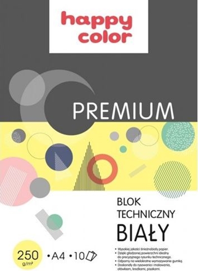 Picture of Happy Color Blok techniczny A4 10k biay