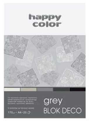 Picture of Happy Color Blok techniczny A4 20k szary