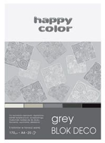 Picture of Happy Color Blok techniczny A4 20k szary