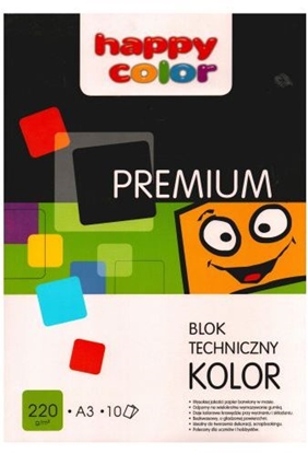 Attēls no Happy Color Blok techniczny Premium A3 10k kolorowy 220g