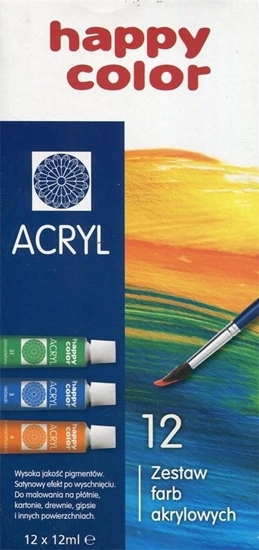 Picture of Happy Color Farby akrylowe 12 kolorów