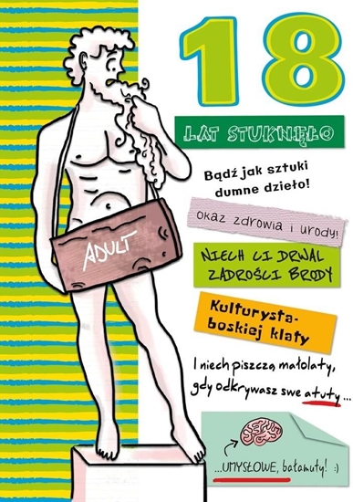 Picture of HENRY Karnet B6 Urodziny - 18-stka chopca