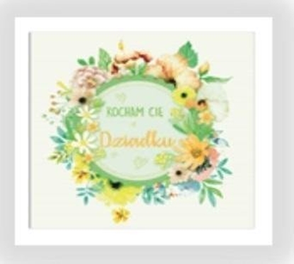 Picture of HENRY Karnet KW Wianek z kwiatów Dziadek