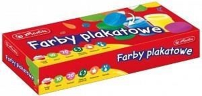 Изображение Herlitz FARBY PLAKATOWE HERLITZ 20ML 10 KOLORÓW