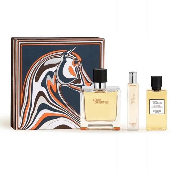 Picture of Hermès Terre D'Hermès Parfum 75 ml + Parfum 15 ml + SG body and hair 40 ml M